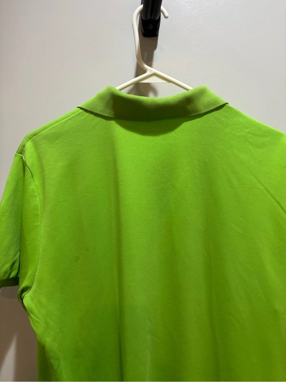 Polo by Ralph Lauren Men’s Bright Lime Green Polo with Red Pony